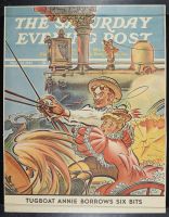 Saturday Evening Post Tug Boat Annie Borrows Six Bits