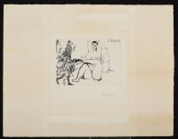 Three Musketeers Greeting A Woman In Bed