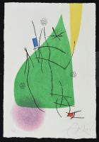 Joan Miro Green Triange