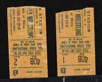 Wrestling Magazine, tickets