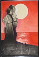 Red Couple By Water HA