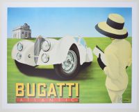 Bugatti Atlantic - Mounted (Poster)