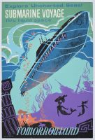 Submarine Voyage - Mounted (Poster)