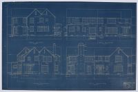 Rice Residence Blueprints - Mounted (Poster)