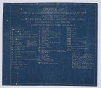 Rice Residence Blueprints - Mounted (Poster)