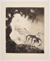 Icart Greyhounds Gust Of Wind - Bleached and flattened (Poster)